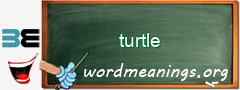 WordMeaning blackboard for turtle